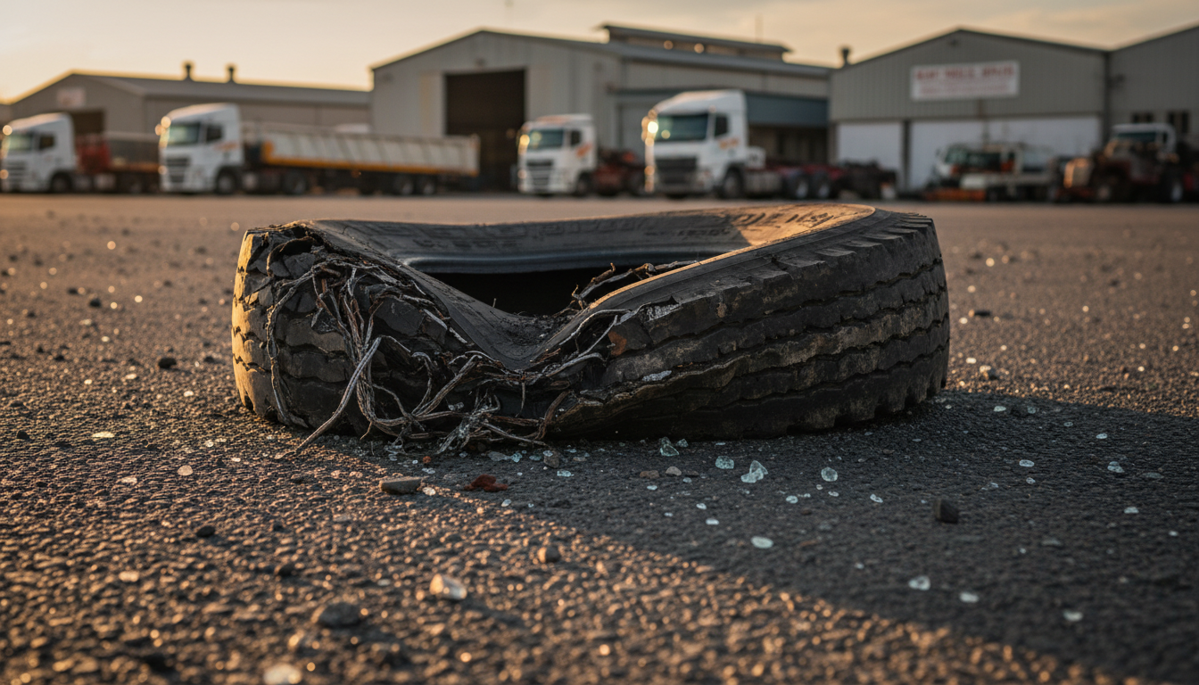 Common Causes of Truck Tyre Failures on Australian Roads